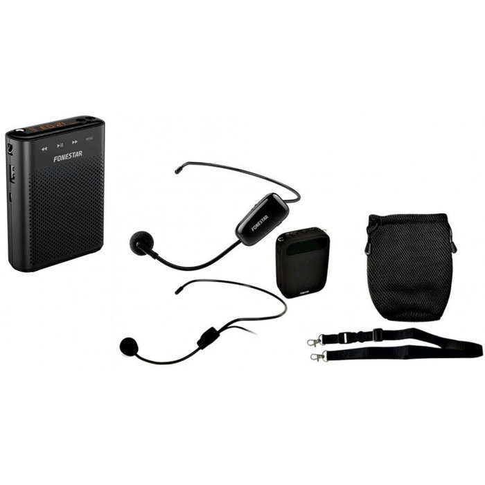 Fonestar ALTA-VOZ-W30 Amplificador Portátil con Micrófono UHF y Grabador/Reproductor Fonestar ALTA-VOZ-W30 Amplificador Portátil con Micrófono UHF y Grabador/Reproductor